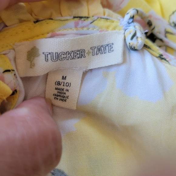 Tucker + Tate Girls Floral Yellow Dress Size M (8/10) - Picture 8 of 8